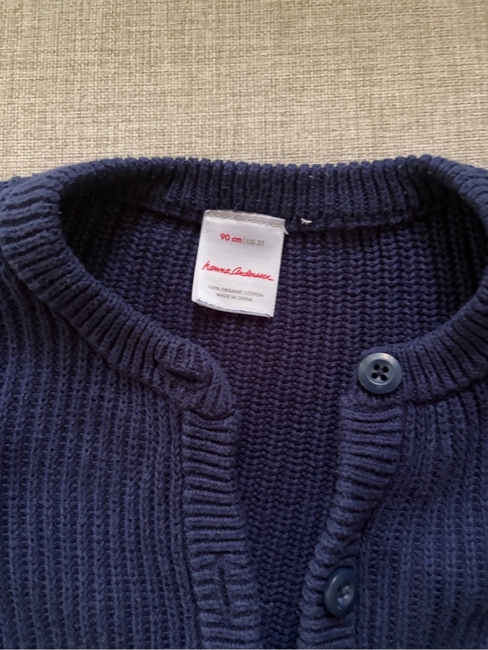 VGUC Hanna Andersson Cardigan - Size 3T - Picture 6 of 7